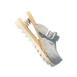 Baldo ženske klompe Flexi reptil bele