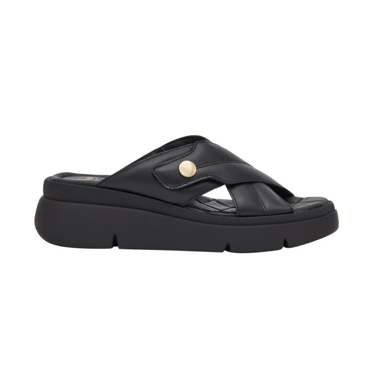 Scholl ženske sandale Cross Straps crne