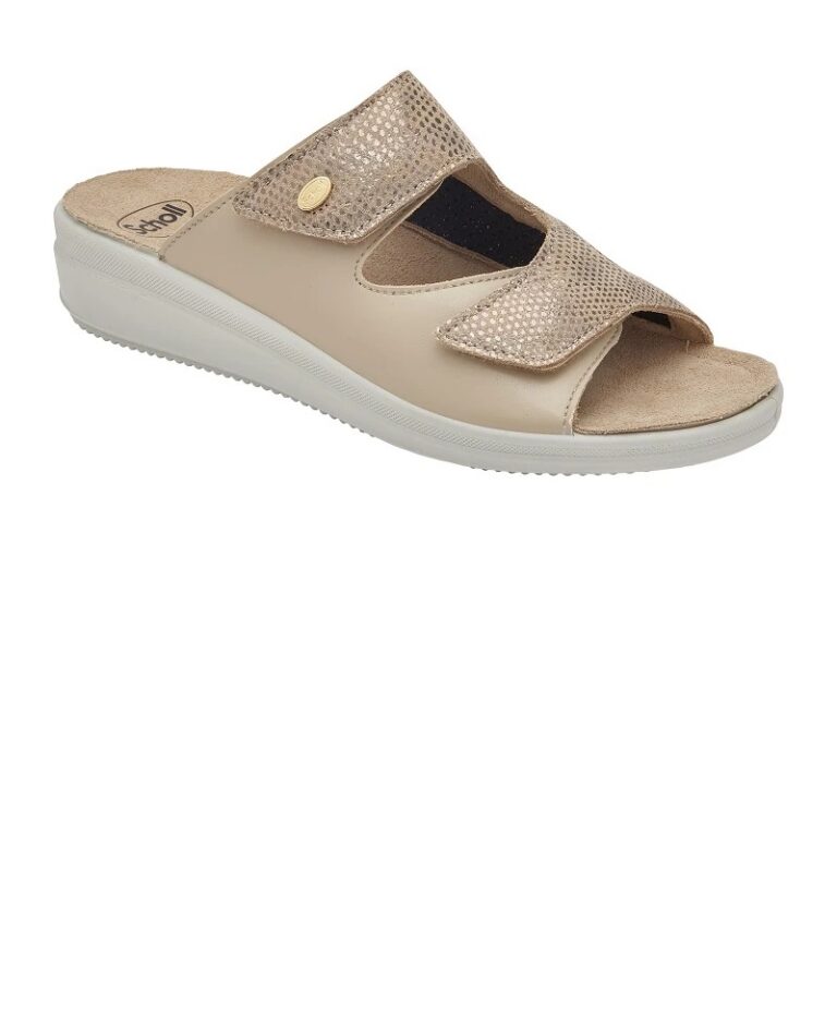 Scholl ženske papuče Antonia Elastic bež