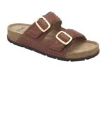 Scholl ženske papuče Bora 2 Straps tobako