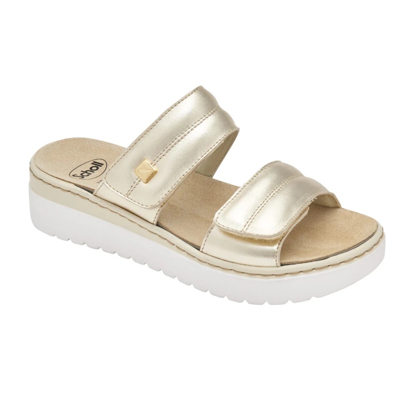 Scholl ženske papuče Camaiore zlatne