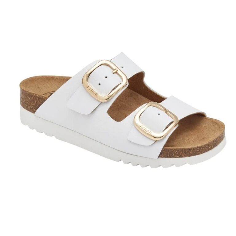 Scholl ženske papuče Ilary 2 Straps Ad bele