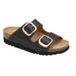 Scholl ženske papuče Ilary 2 Straps crne