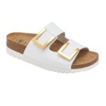 Scholl ženske papuče Monterey 2 Straps bele