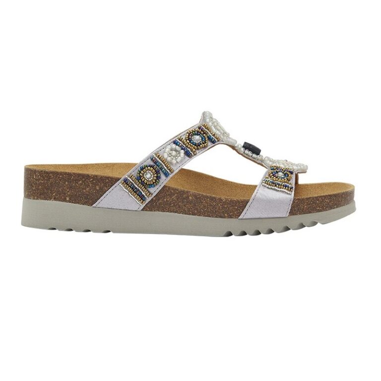 Scholl ženske papuče New Bogota srebrno/bronzane