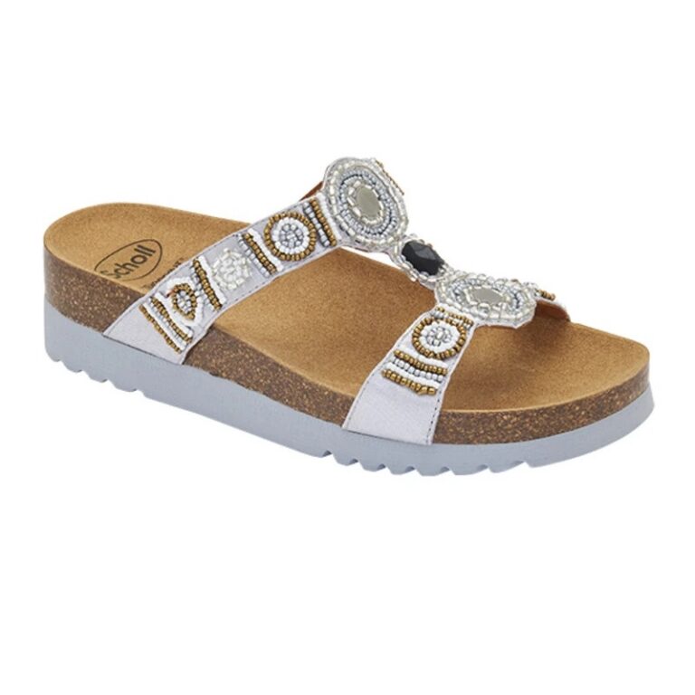 Scholl ženske papuče New Bogota srebrno/zlatne