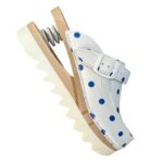 Baldo ženske klompe Flexi tačkasto plave