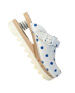 Baldo ženske klompe Flexi tačkasto plave