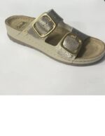 Scholl ženske papuče Aberdeen zlatne