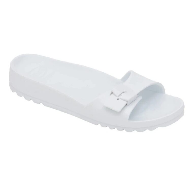 Scholl ženske papuče Bahia 1 Strap bele