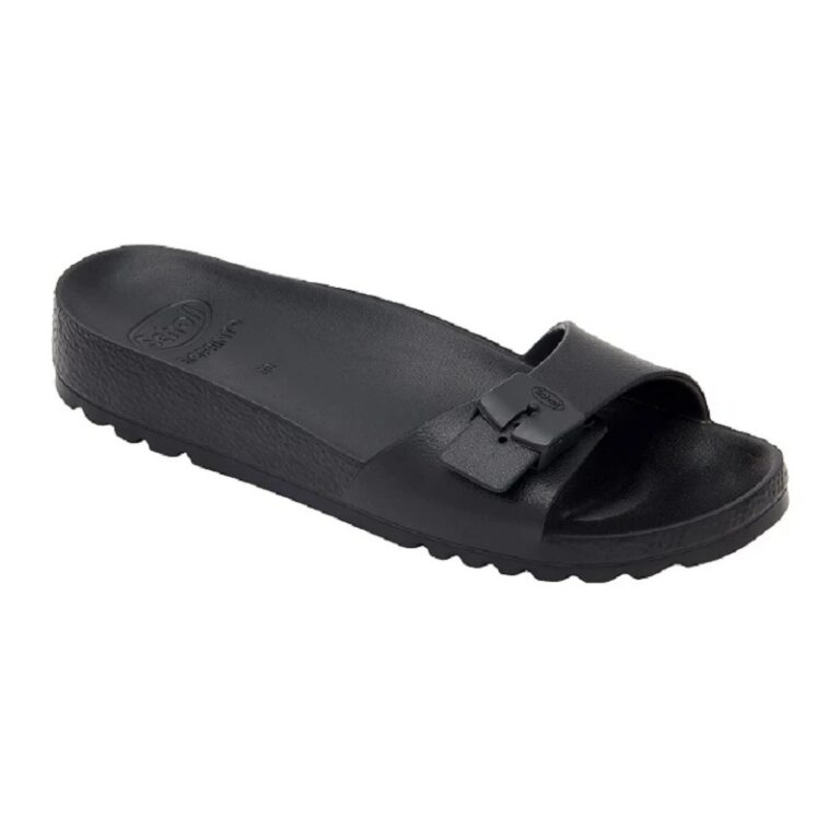 Scholl ženske papuče Bahia 1 Strap crne