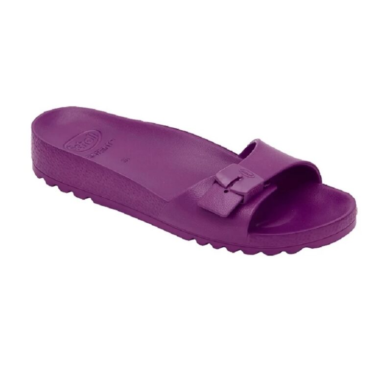 Scholl ženske papuče Bahia 1 Strap ljubičaste