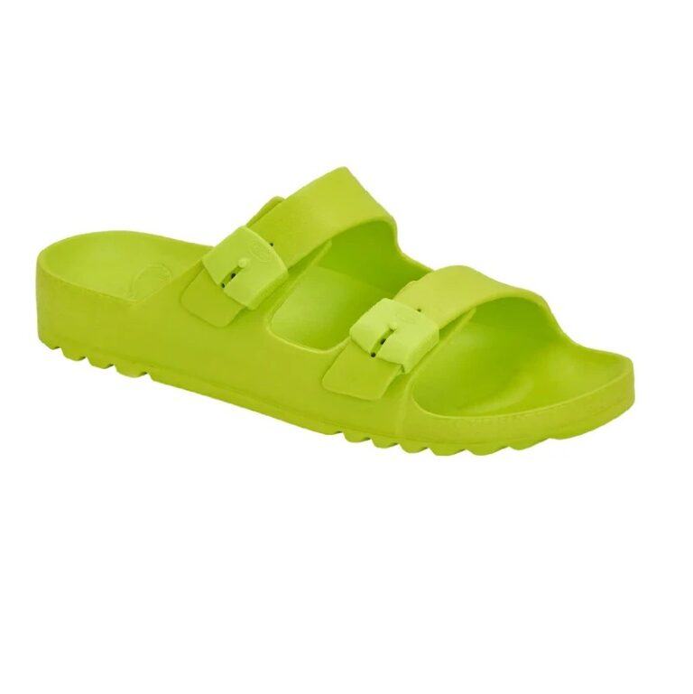 Scholl ženske papuče Bahia limun/zelene