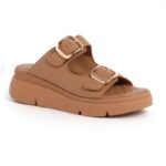 Scholl ženske papuče Bali Buckle braon