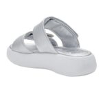 Scholl ženske papuče Boca 2 Straps Srebrne srebrne