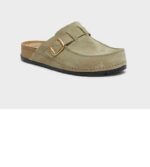 Scholl ženske papuče Bora Moccasin maslinaste