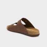 Scholl muške papuče Aberdeen man tamno braon - Slika 3