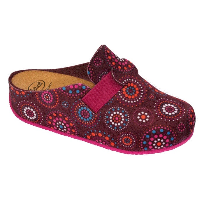 Scholl ženske papuče Lareth Wine multikolor