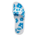 Scholl ženske papuče New Massage belo plave
