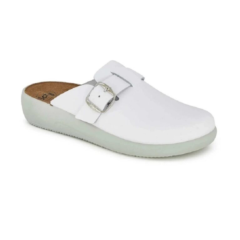 Scholl ženske papuče Nilla Buckle bele