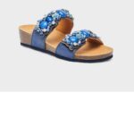 Scholl ženske papuče Palau 2 Straps plave