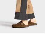 Scholl ženske papuče Bora Mocassin tobako