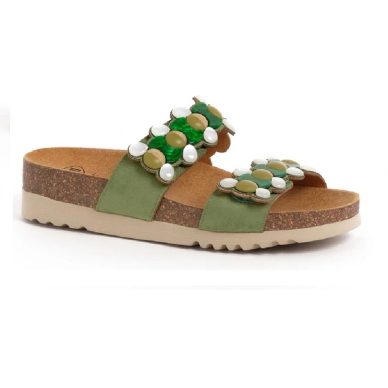 Scholl ženske papuče Sintra 2 Straps zelene