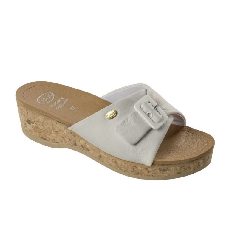 Scholl ženske papuče Wappy bele